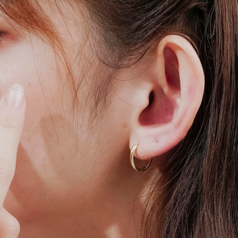 MEDIUM ORION HOOP EARRINGS (12MM)